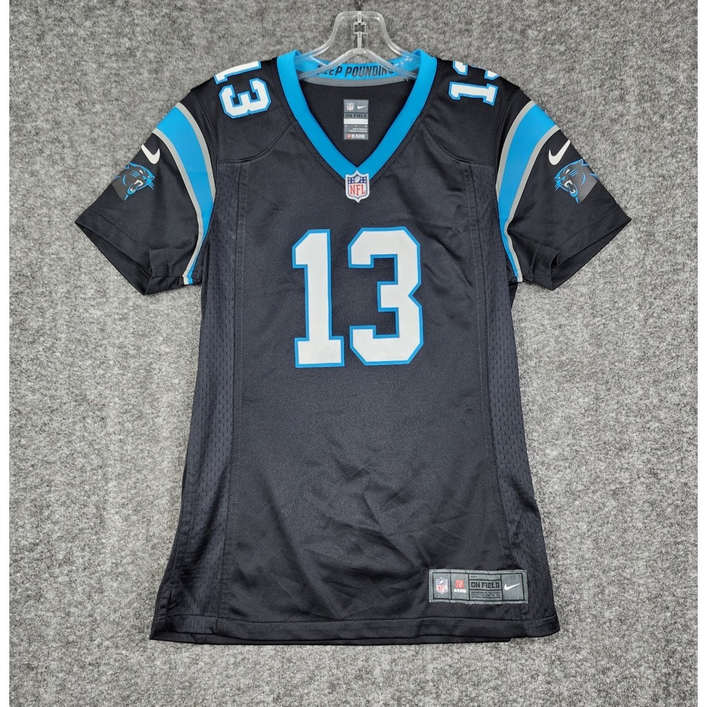 Nike Carolina Panthers Jersey Women Small Black Kelvin Benjamin 13 NFL On Field